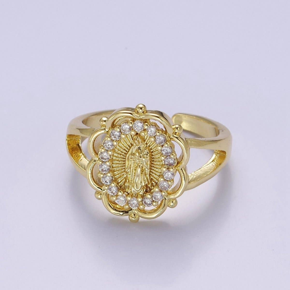 Virgin Mary Gold Ring