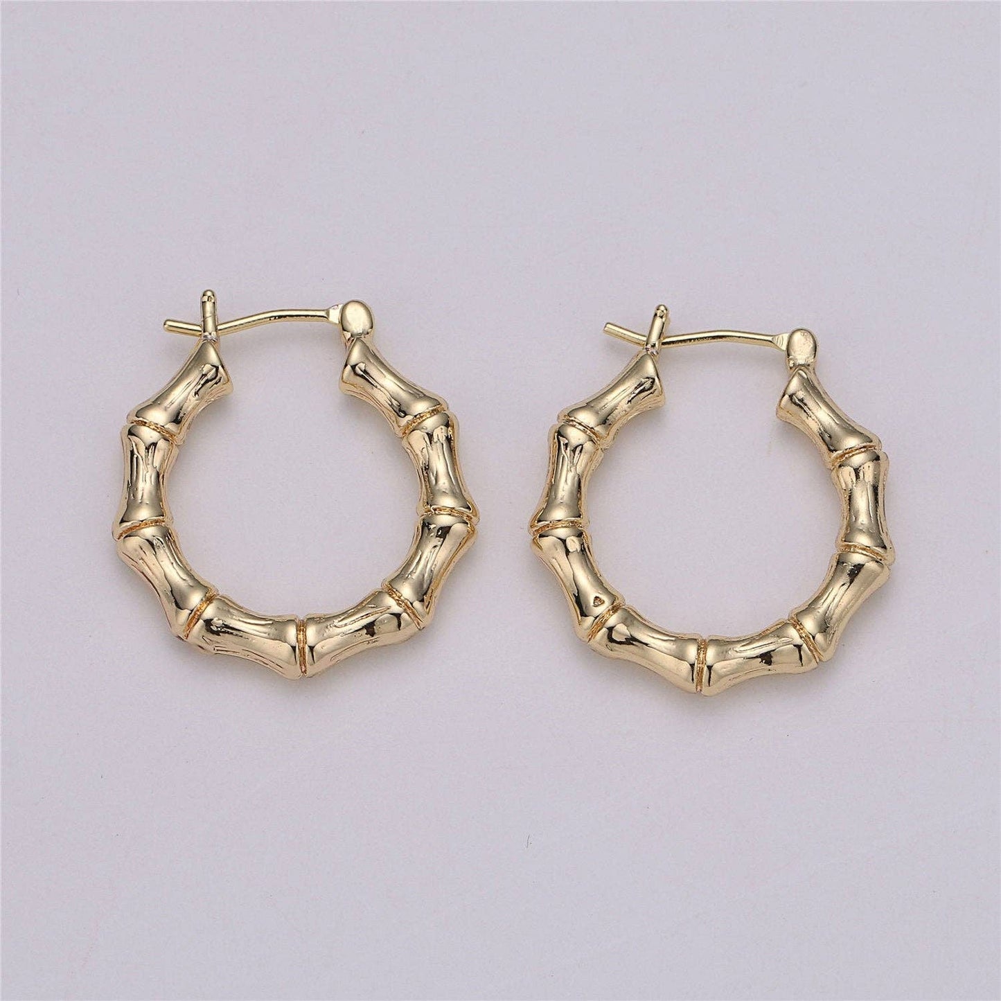 Bamboo Hoop Earrings