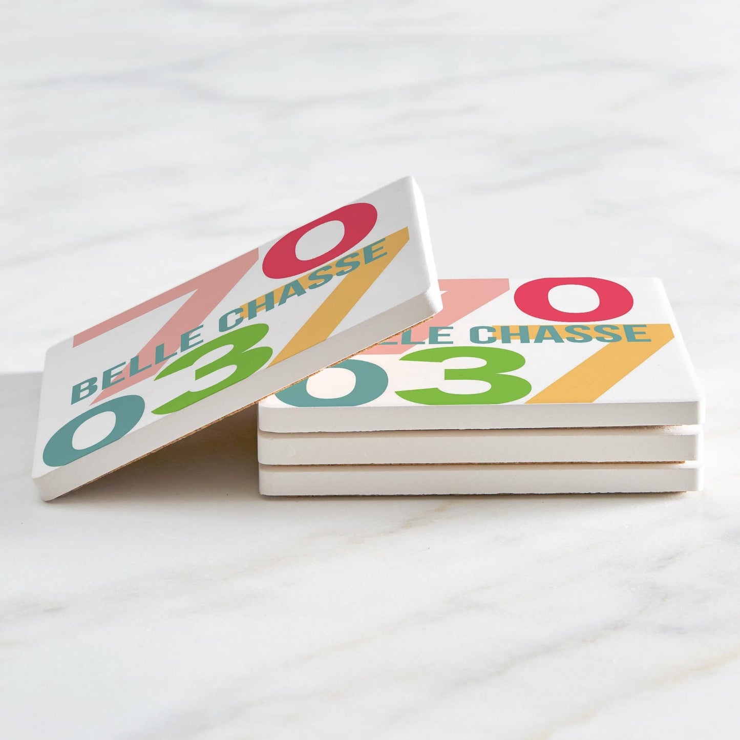 Hometown Ceramic Coasters- Belle Chasse