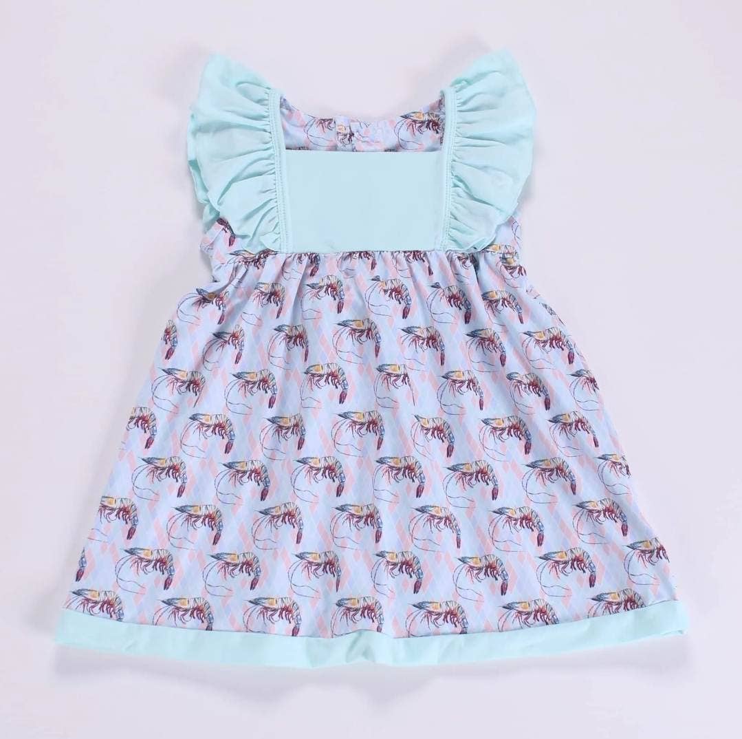 Girls Diamond Shrimp Dress