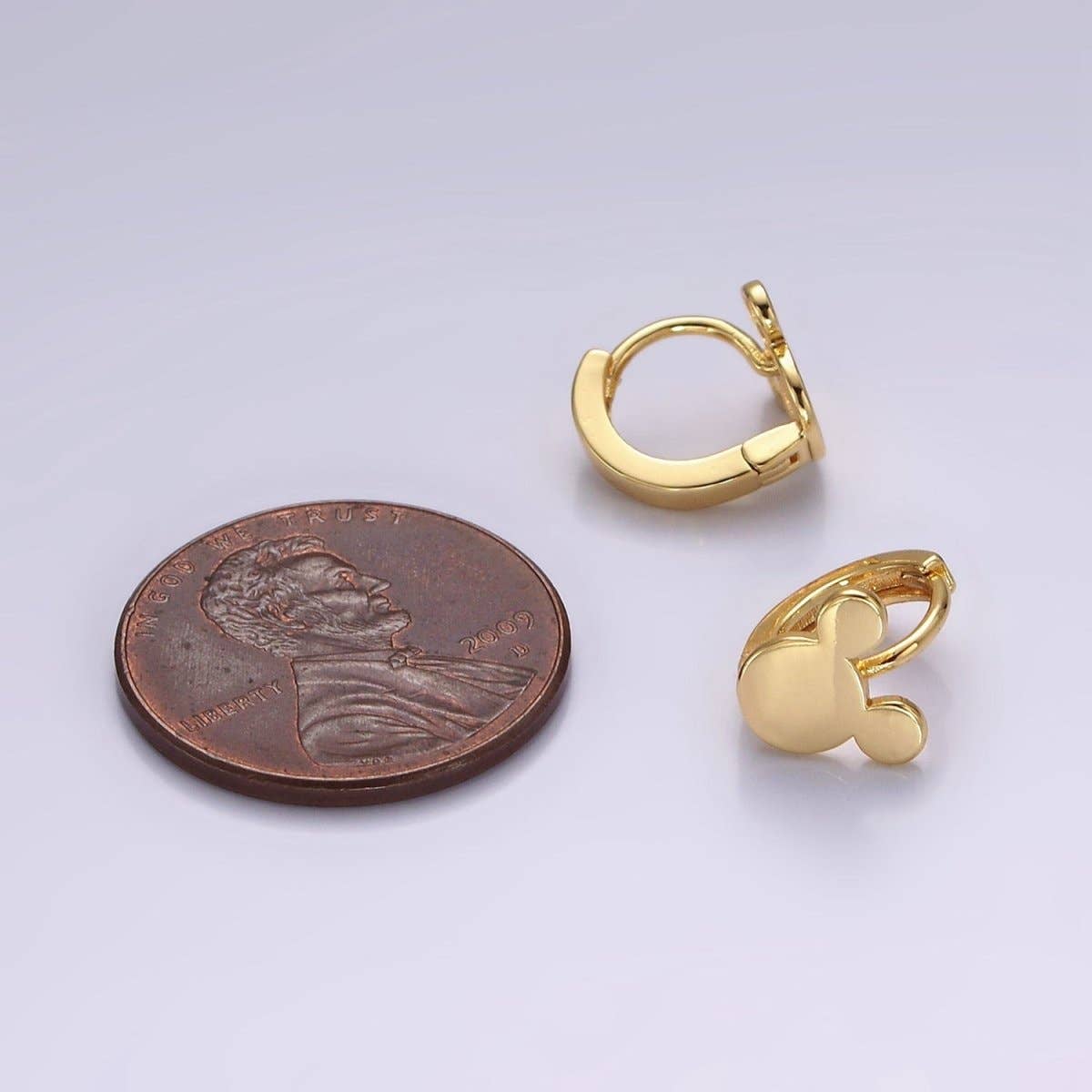 14K Gold Filled Mickey Mouse Earrings