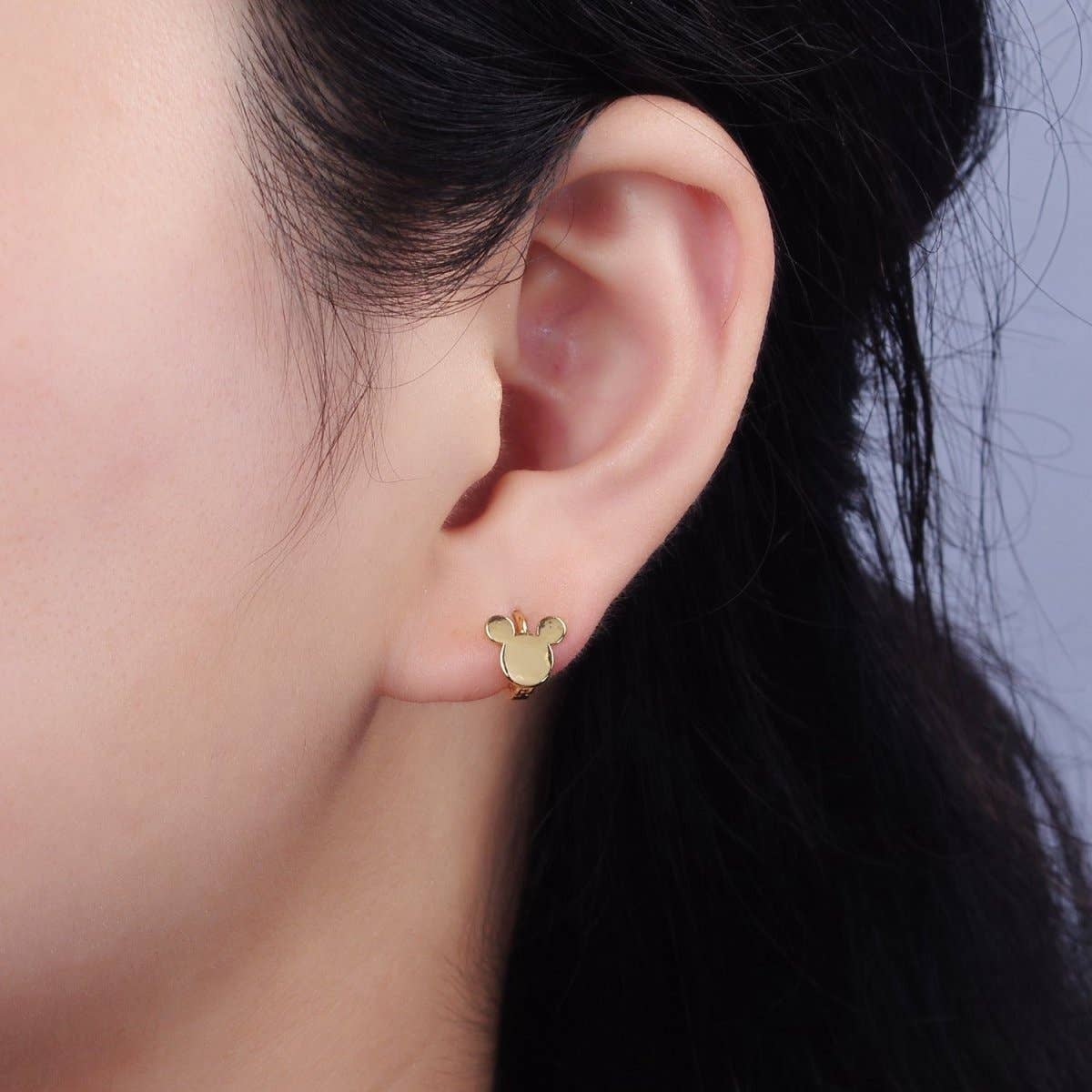 14K Gold Filled Mickey Mouse Earrings