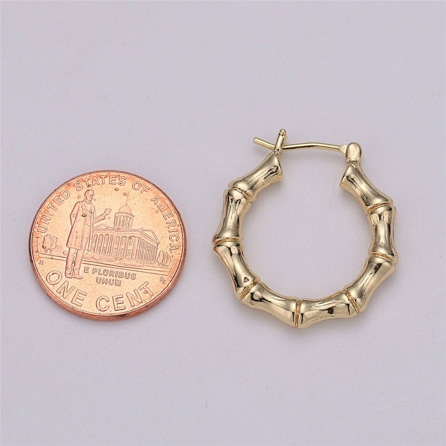 Bamboo Hoop Earrings