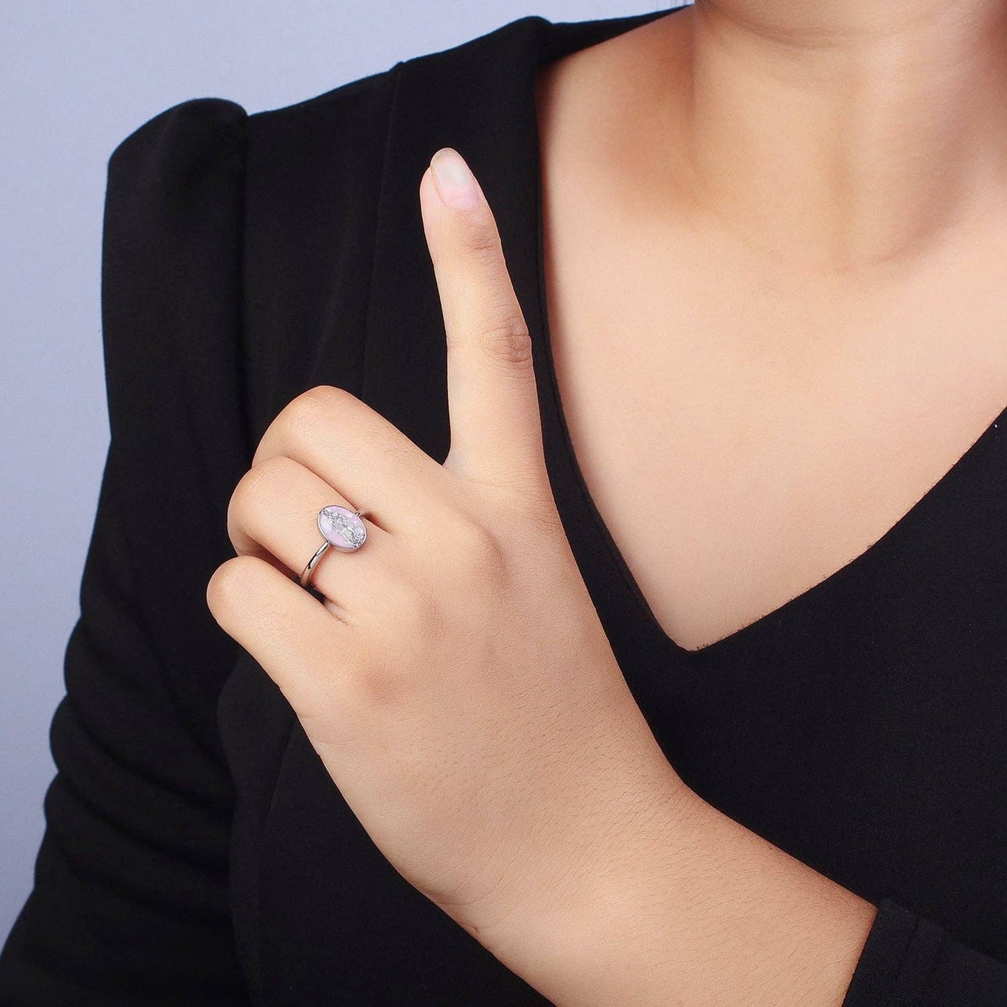 Virgin Mary Opal Ring