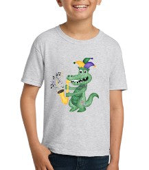 Mardi Gras Jazz Gator T-Shirt