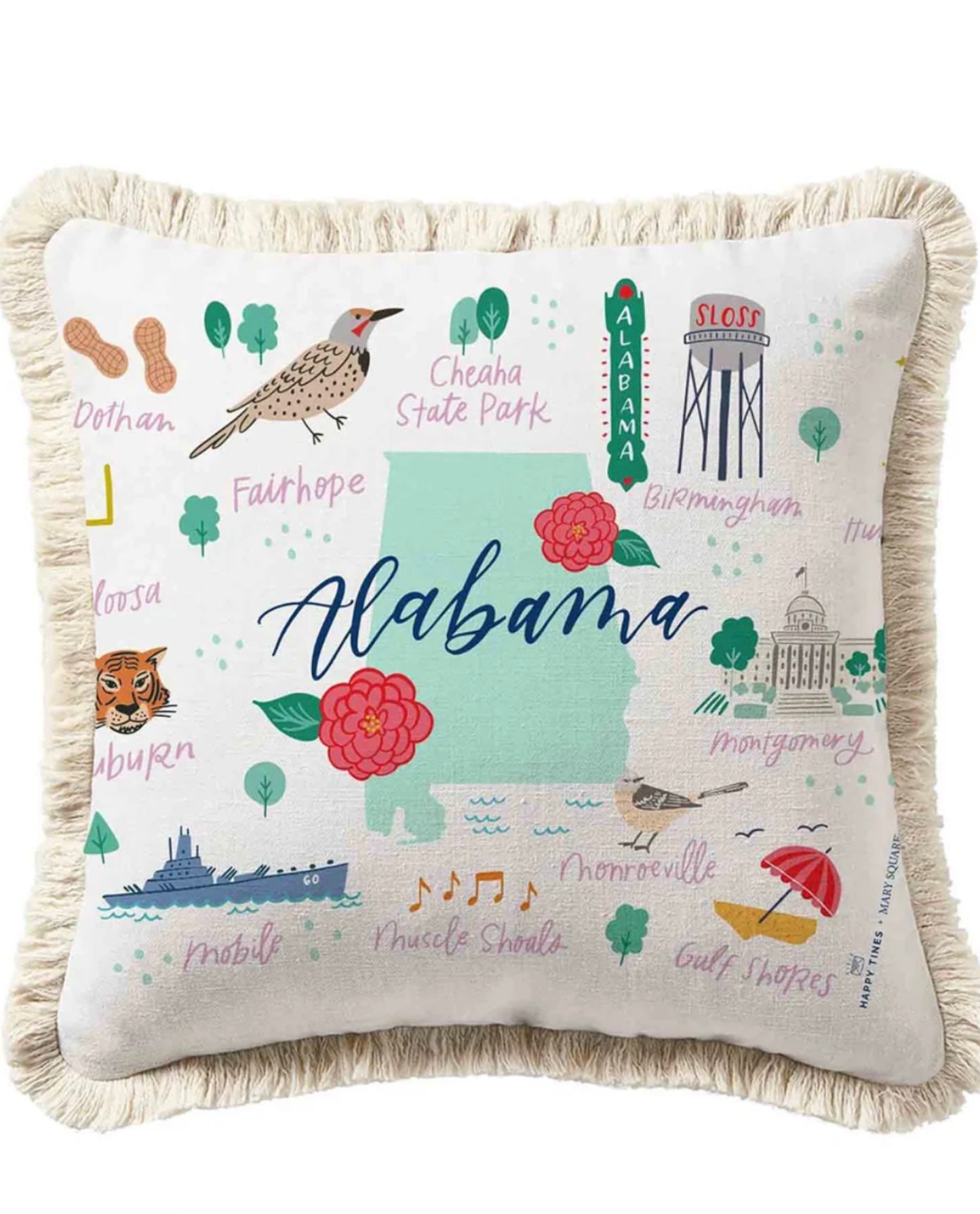 Louisiana Square Pillow