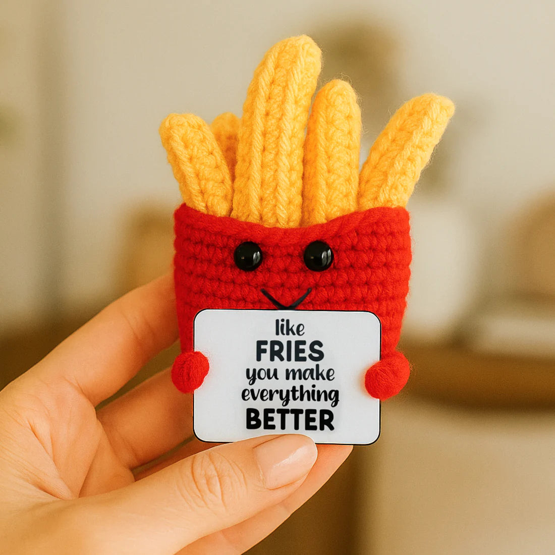 Crocheted Mini French Fries