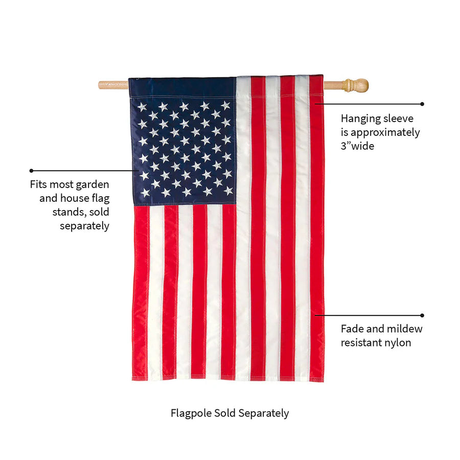 American Flag Decorative House Flag