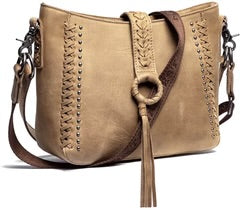 Cowhide Leather Conceal Carry Handbag