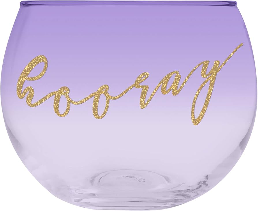 Hooray Round Cocktail Glass