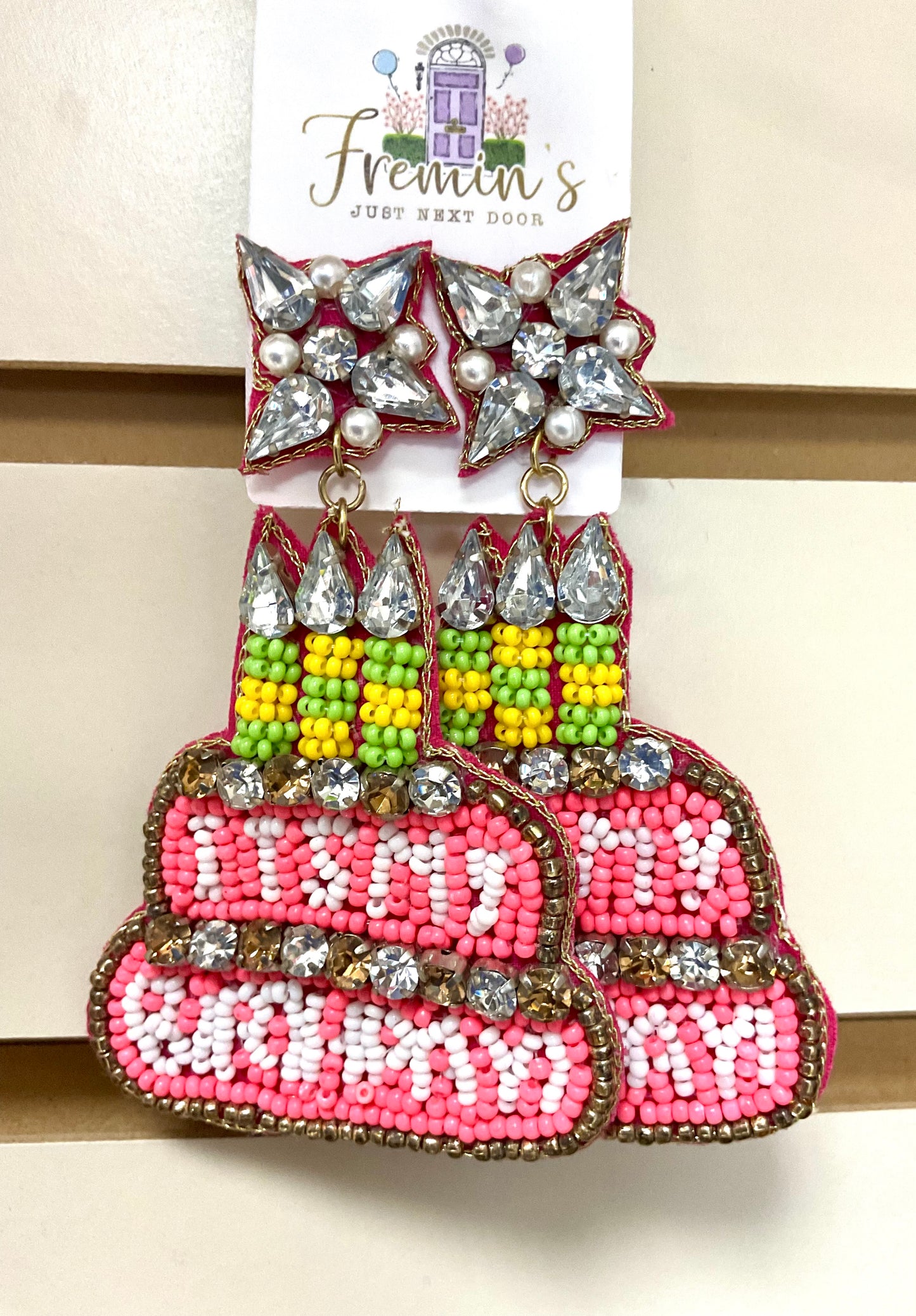 It’s My Birthday Beaded Earrings