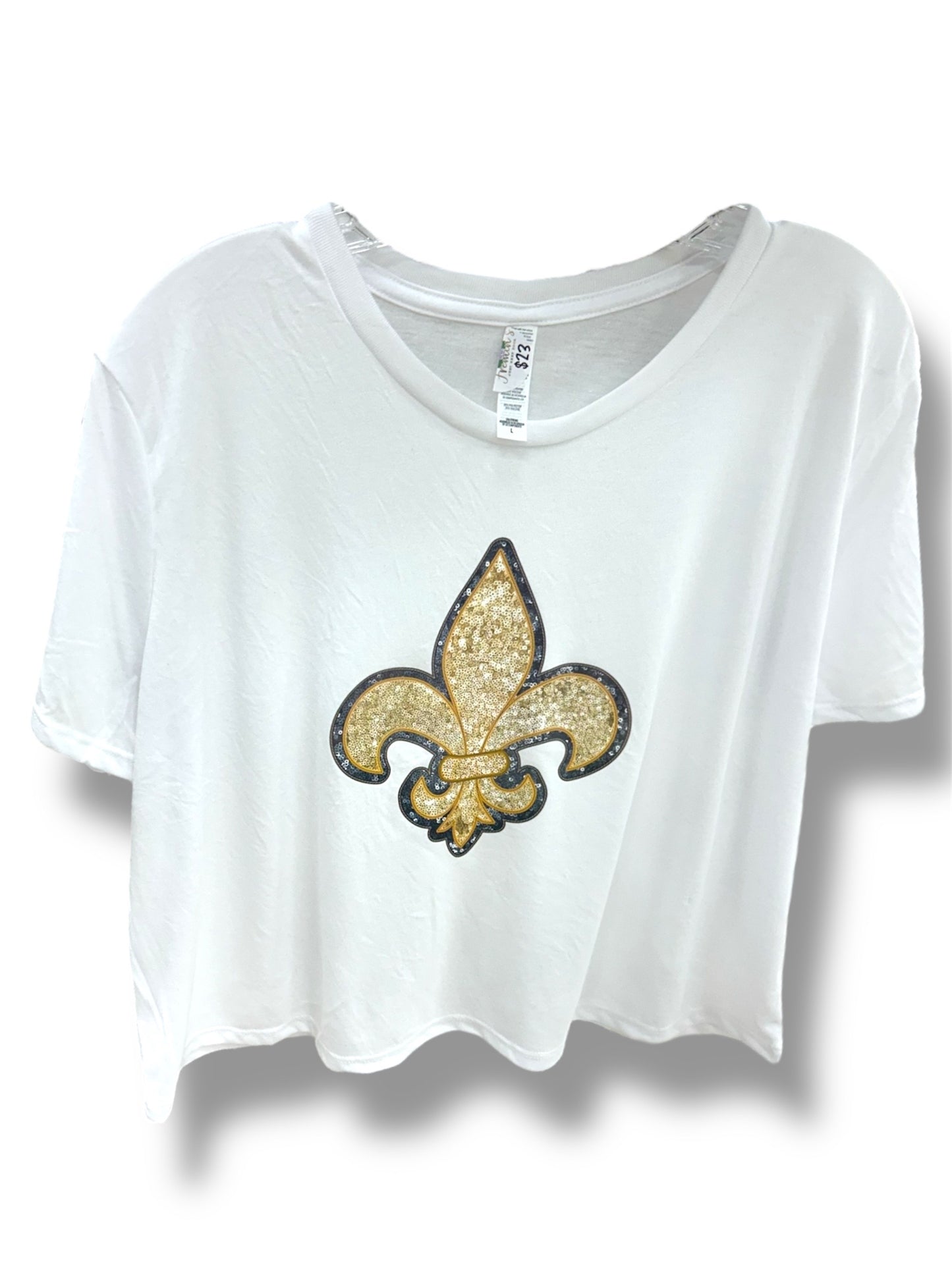 Fleur de Lis Cropped Tee