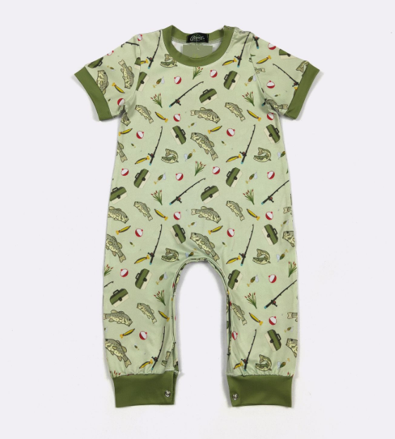 Bass Fish Romper