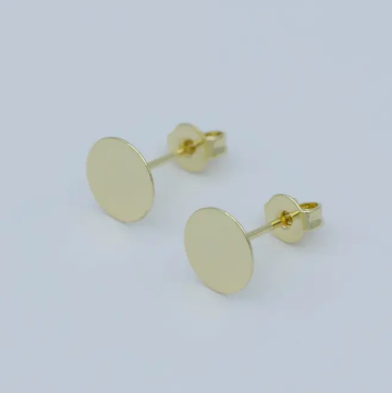 Tack Disc Stud Earrings