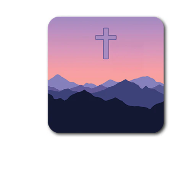 Tap to Pray Mountain Horizon Magnet