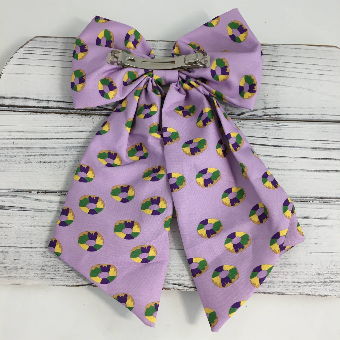 King Cake Hair Bow