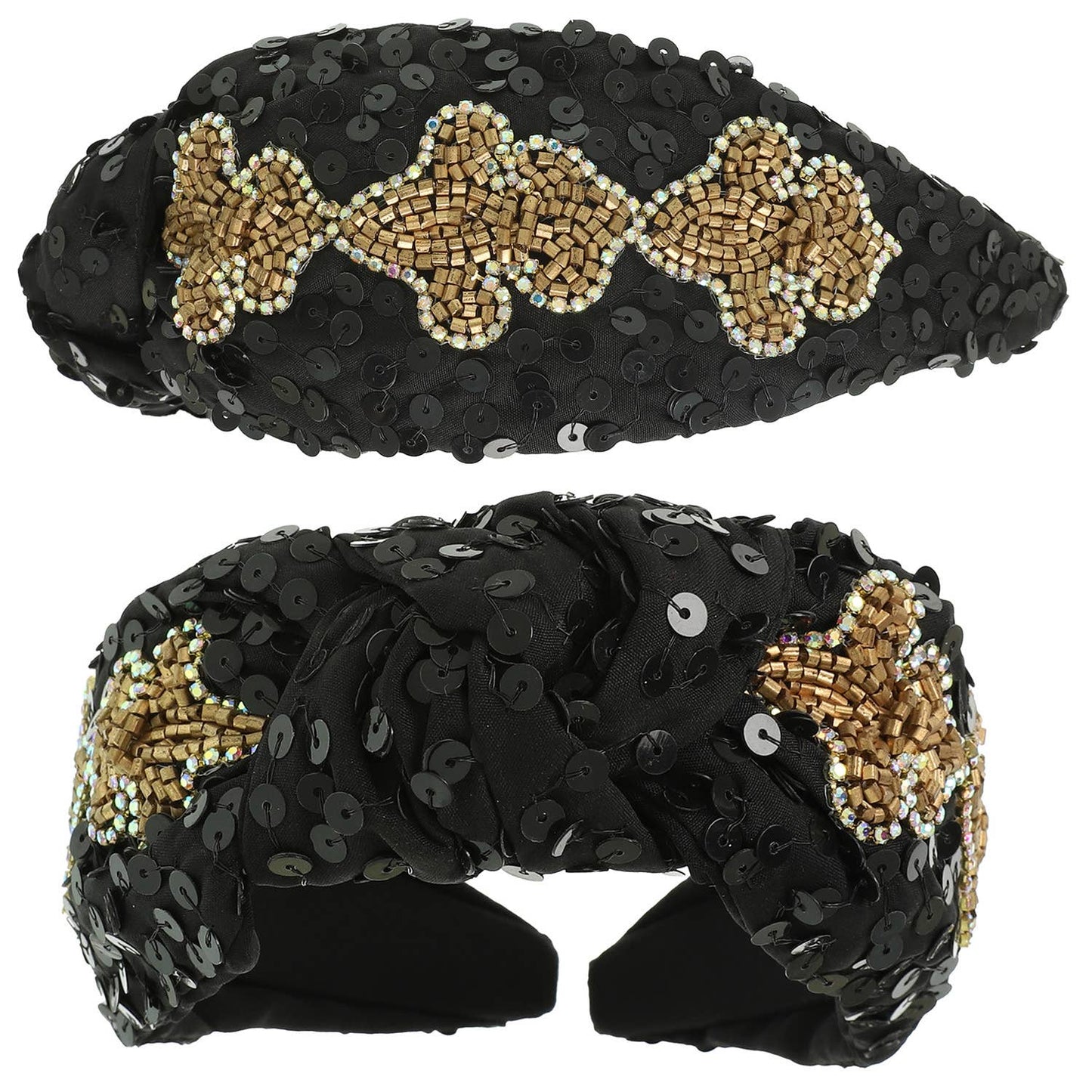 Fluer de Lis Beaded Headband