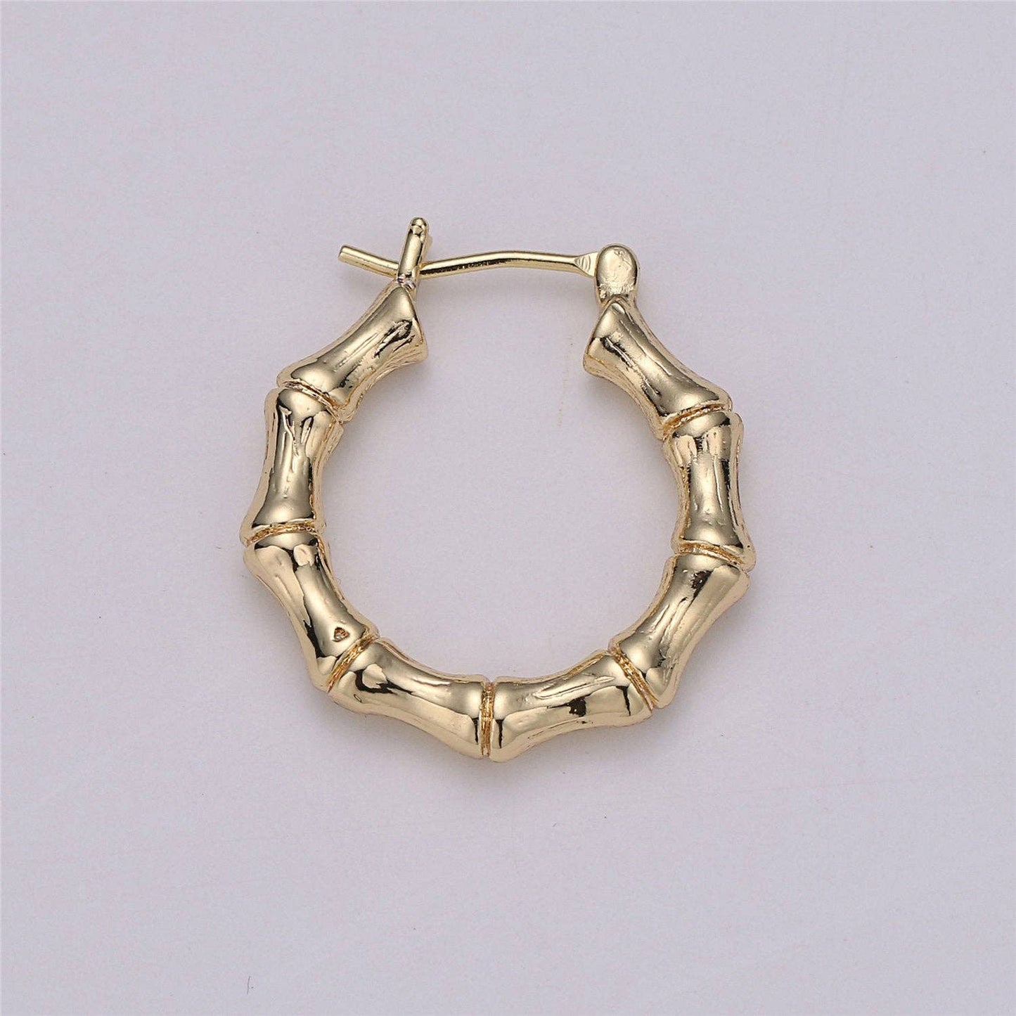 Bamboo Hoop Earrings