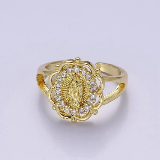 Virgin Mary Gold Ring