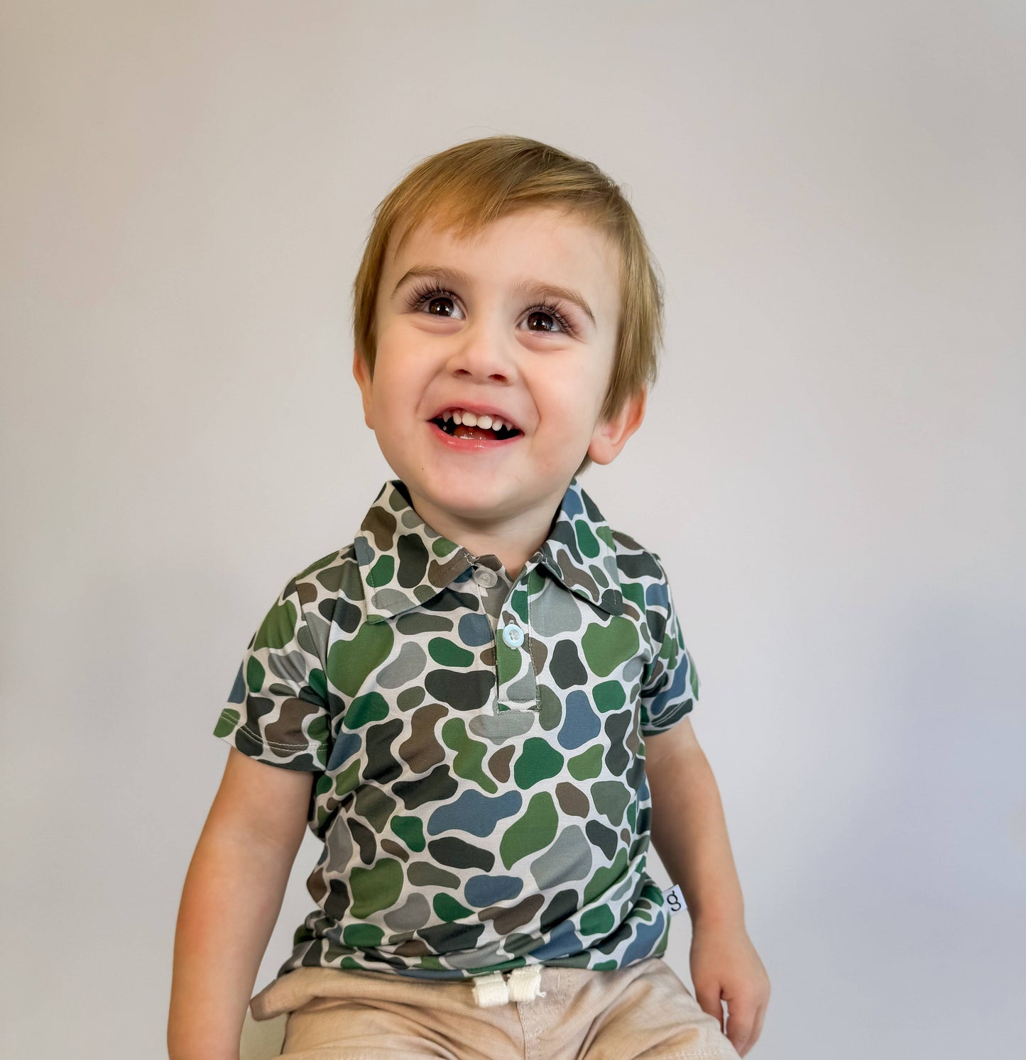 Boys Camo Polo Shirt