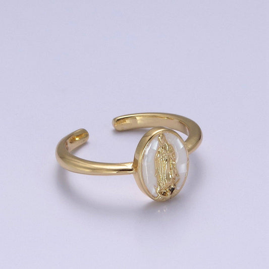 Virgin Mary Opal Ring