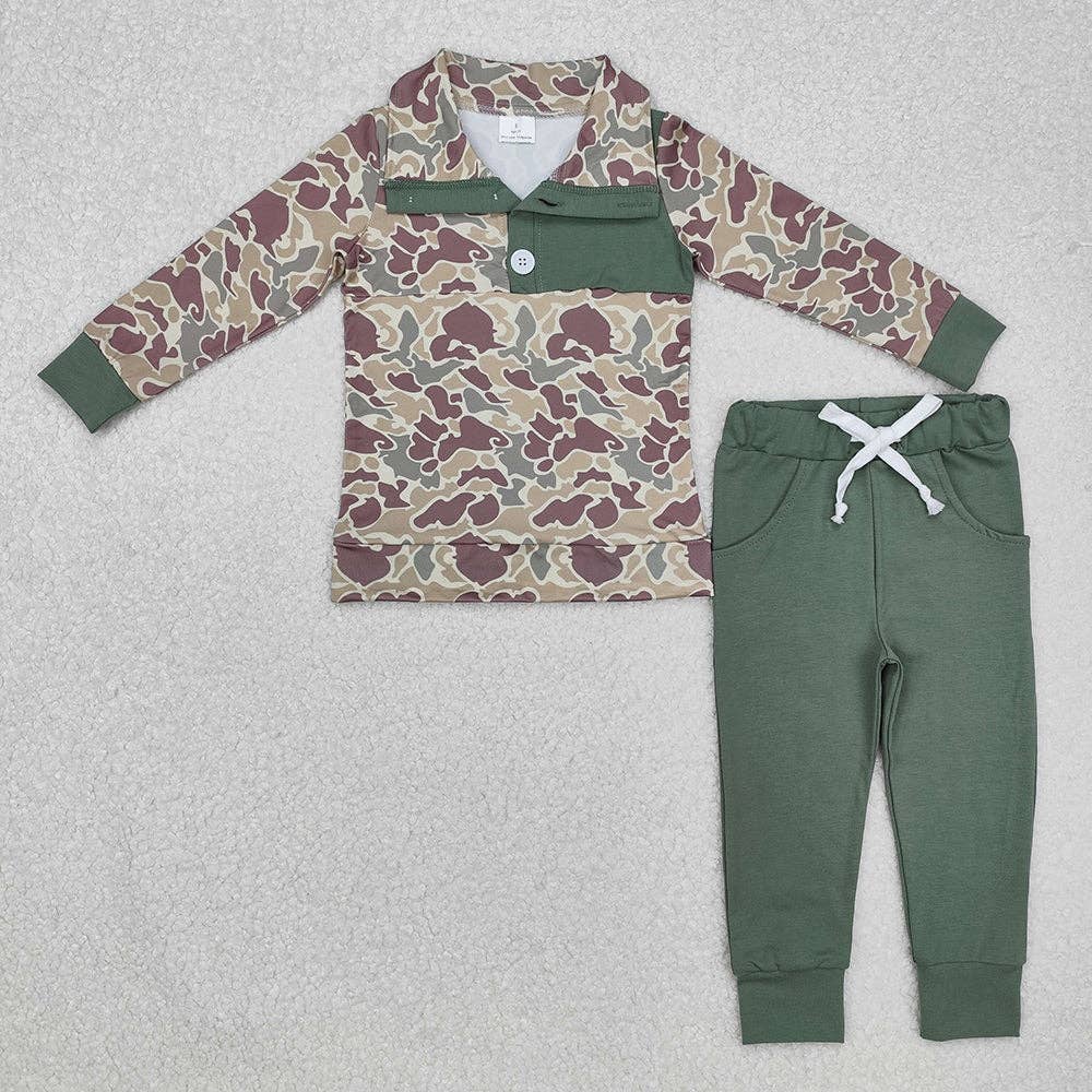 Boys Camo Lounge Set