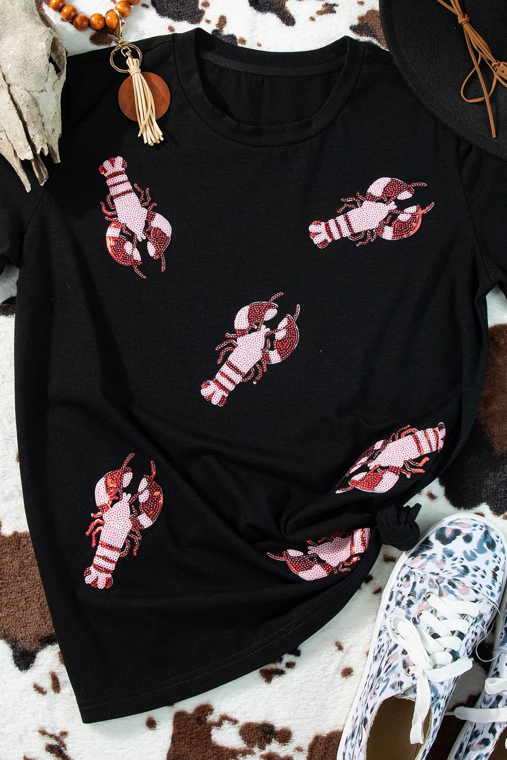 Crawfish Sequin Top