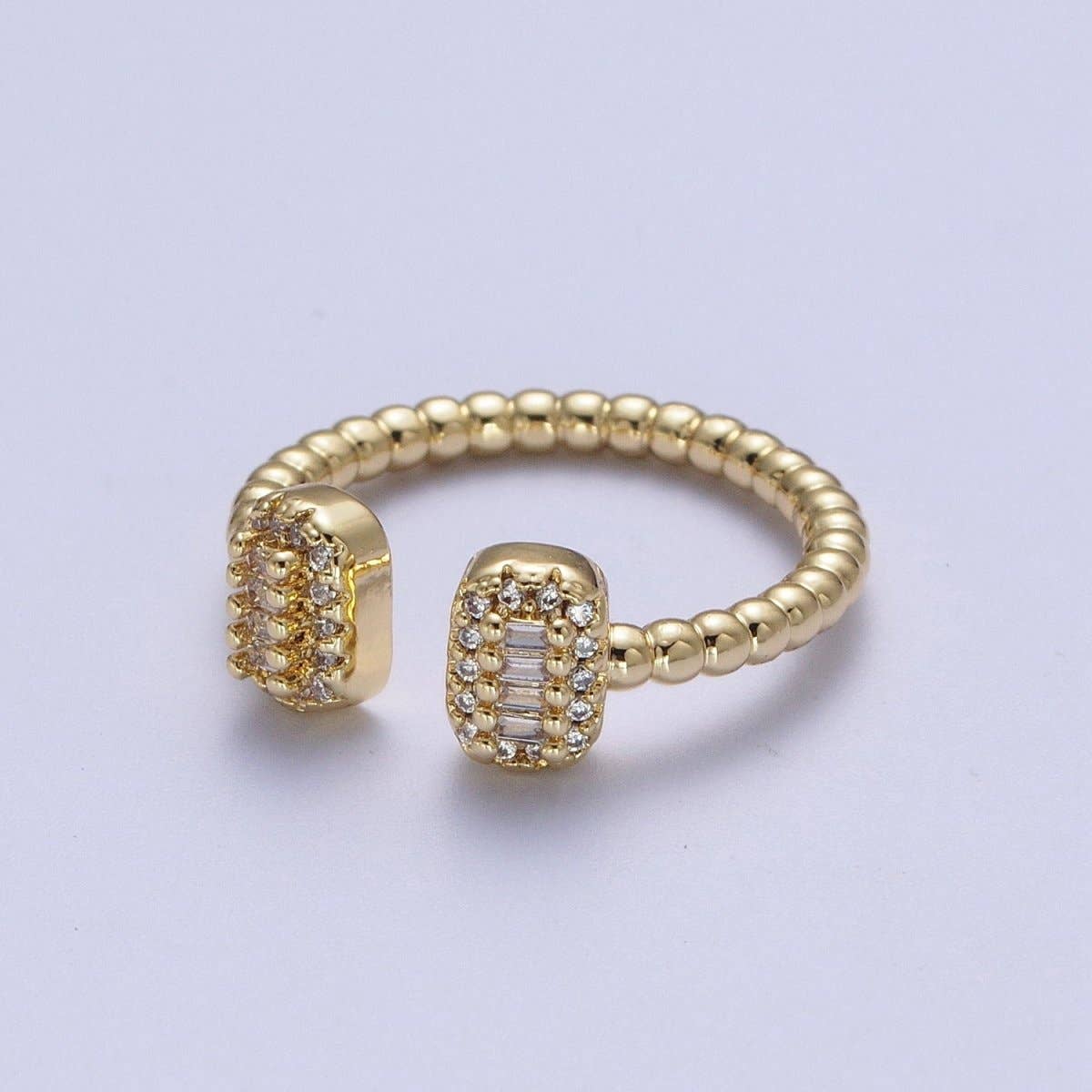 Double Bar Baguette Ring