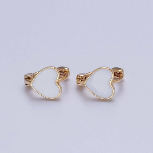 Heart Huggie Earrings
