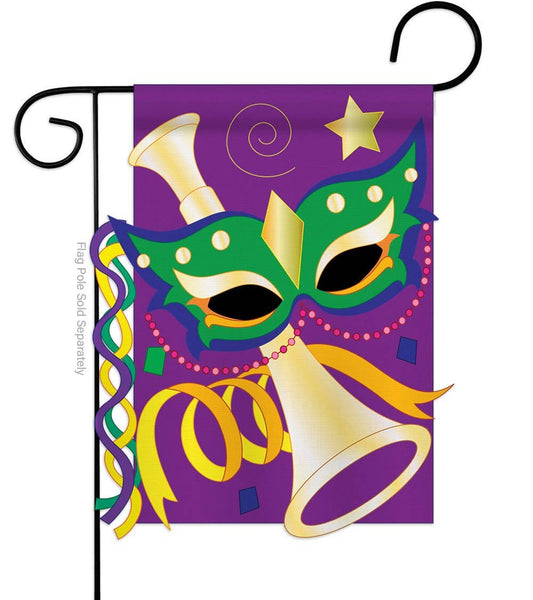 Mardi Gras Sparkle & Shine Garden Flag