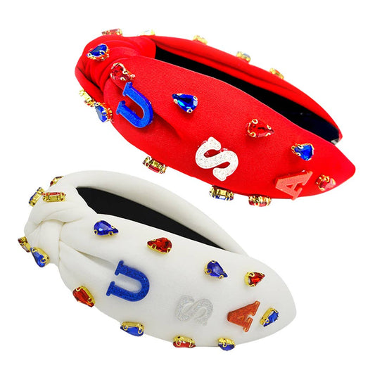 USA & Bling Headband