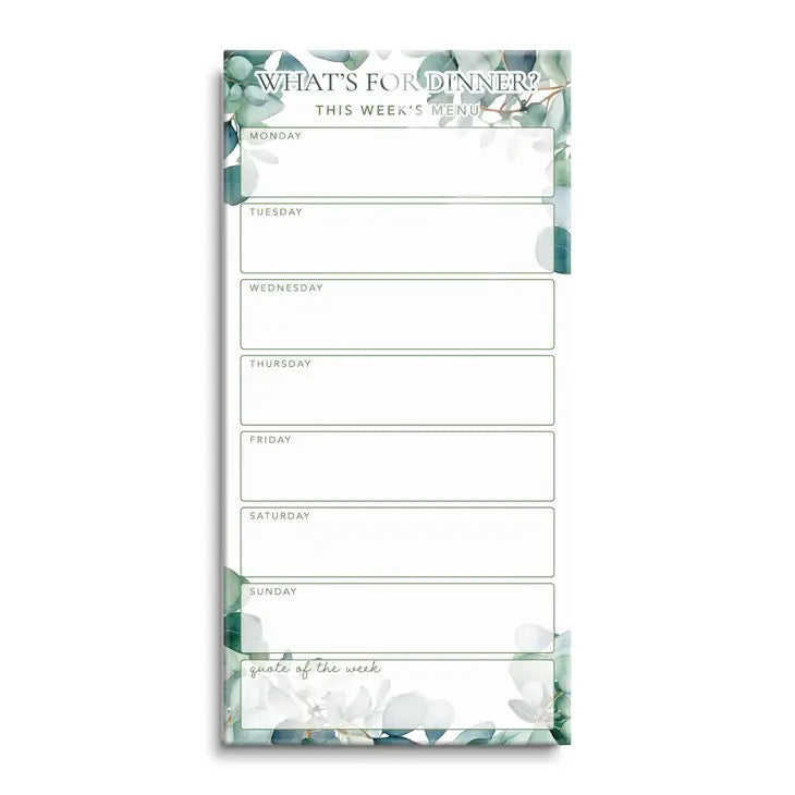 Dry-Erase What’s For Dinner Glass Plaque