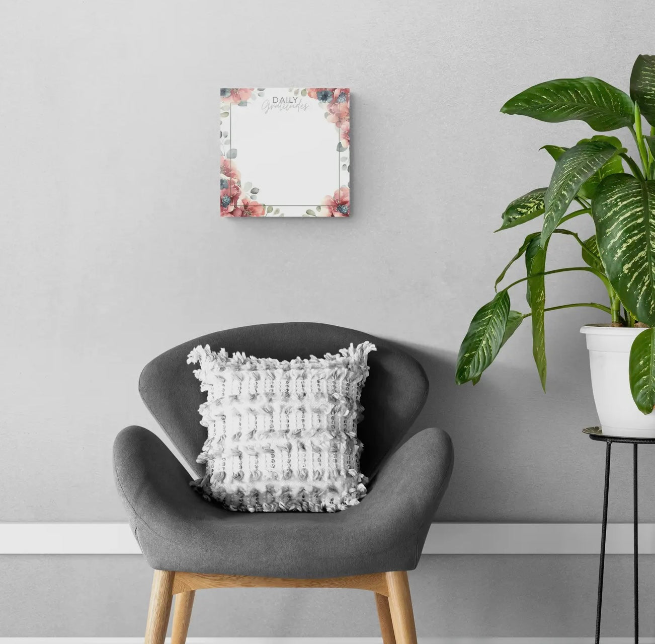 Dry-Erase Daily Gratitude Glass Plaque