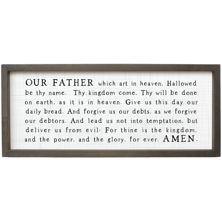 Our Father Wall Sign