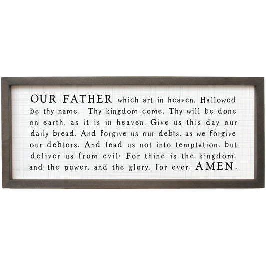 Our Father Wall Sign