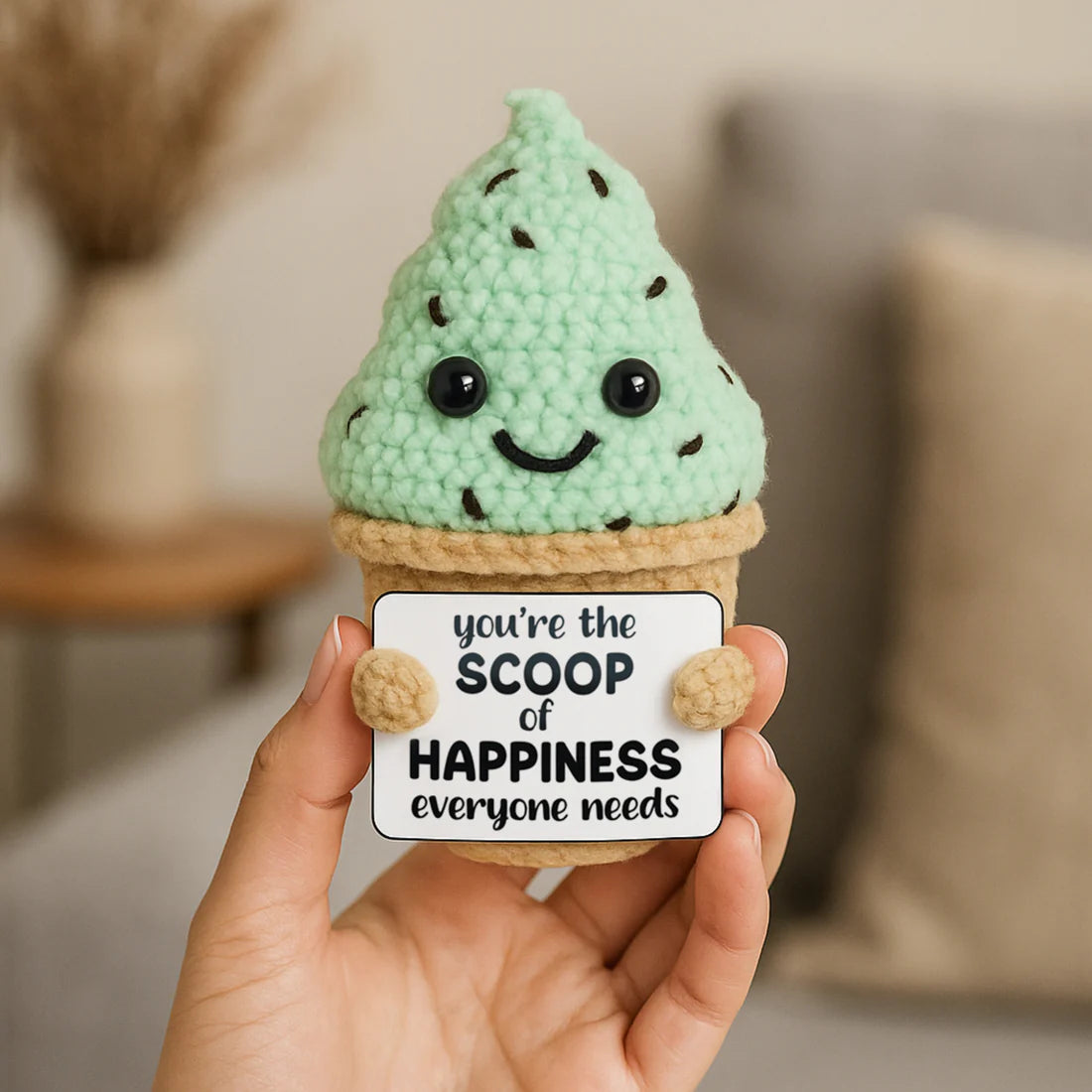 Crocheted Mini Ice Cream Cone