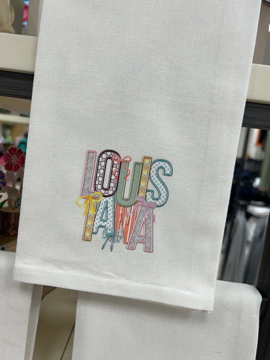 Miss Louisiana Tea Towel
