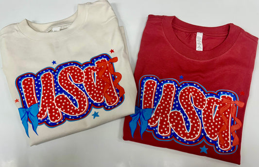 USA Cropped Tee