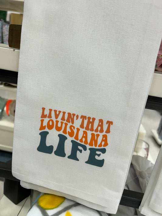 Louisiana Life Tea Towel