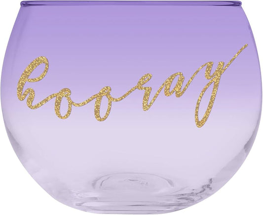 Hooray Round Cocktail Glass