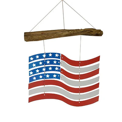 American Flag Wind Chime