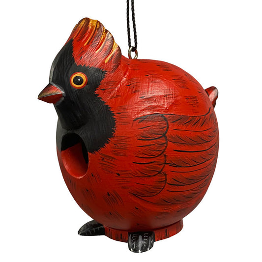 Cardinal Wooden Bird House
