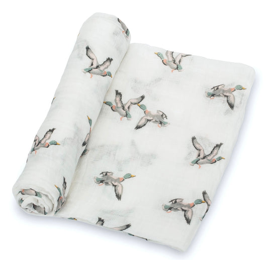 Mallard Duck Magic Muslin Swaddle Blanket