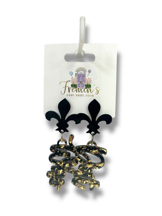 Who Dat Earrings