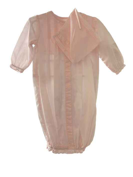 Petit Ami Pink Laced Gown