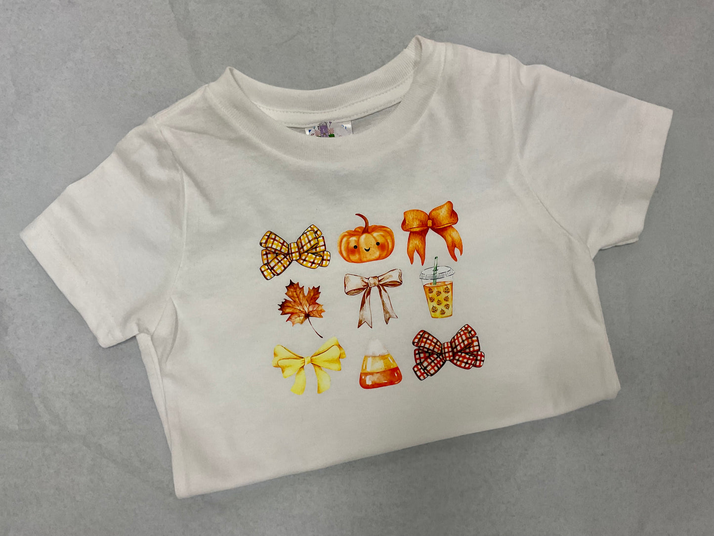 Kids Fall Vibes Coquette T-shirt