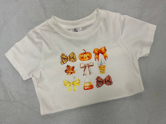 Kids Fall Vibes Coquette T-shirt