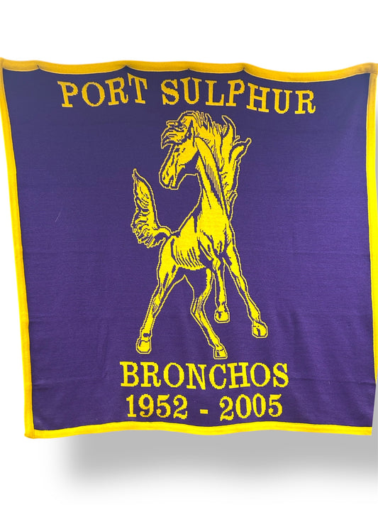 Port Sulphur Bronchos Blanket
