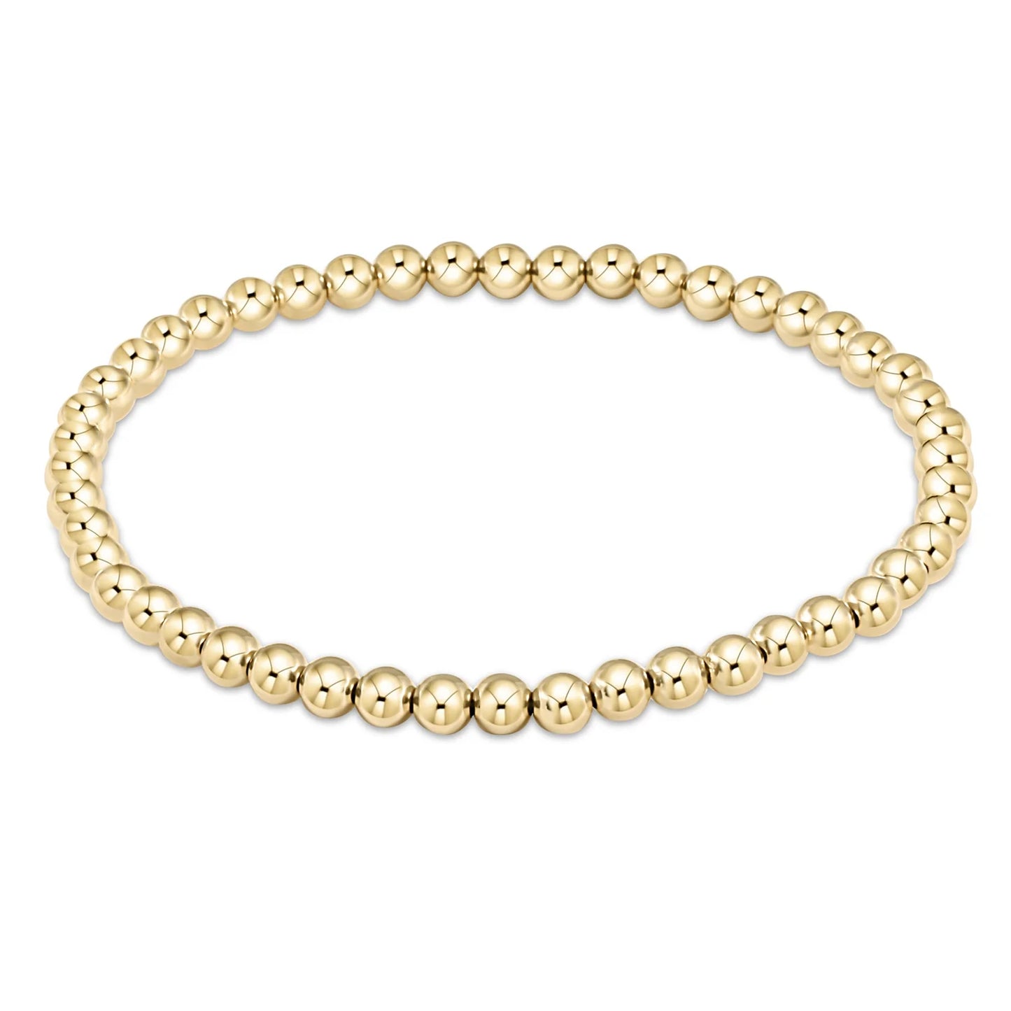 Gold Beaded Stretch Bracelet