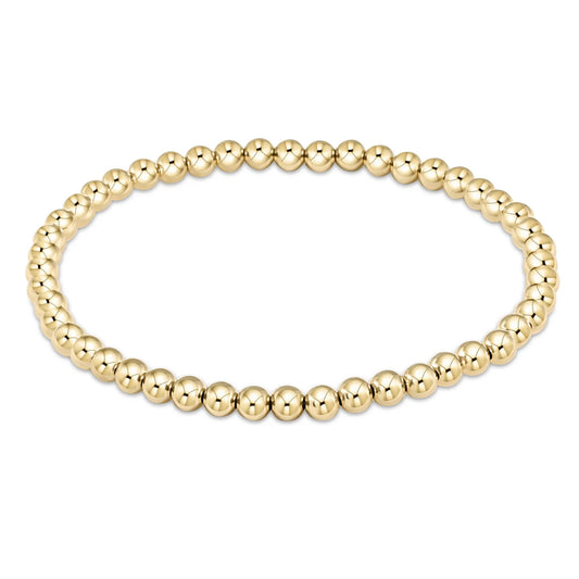 Gold Beaded Stretch Bracelet